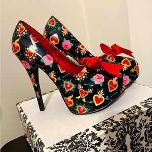 Pin Up Couture Rockabilly Tattoo Stilettos